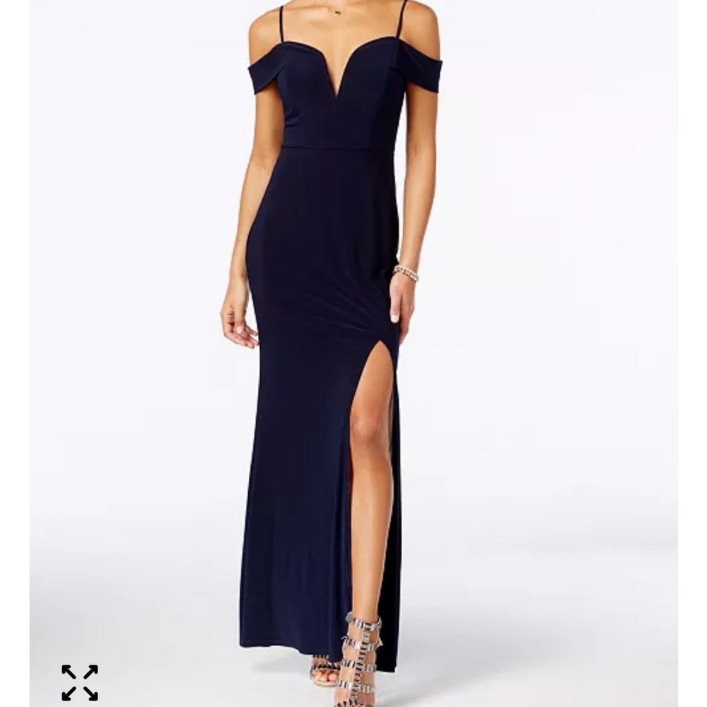City Studio Black Gown Dress